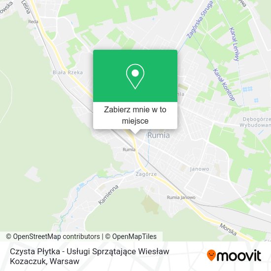 Mapa Czysta Płytka - Usługi Sprzątające Wiesław Kozaczuk