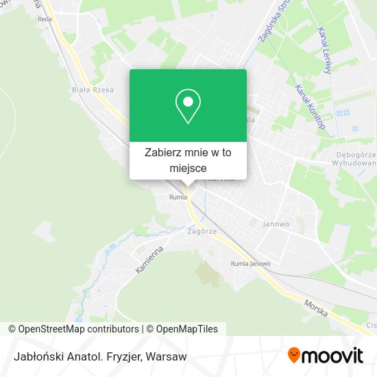 Mapa Jabłoński Anatol. Fryzjer