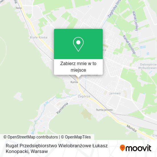 Mapa Rugat Przedsiębiorstwo Wielobranżowe Łukasz Konopacki