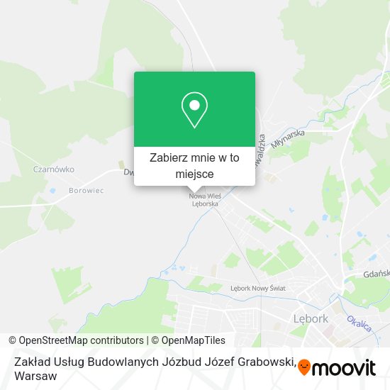 Mapa Zakład Usług Budowlanych Józbud Józef Grabowski