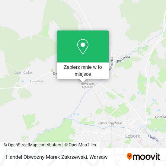 Mapa Handel Obwoźny Marek Zakrzewski