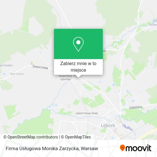 Mapa Firma Usługowa Monika Zarzycka