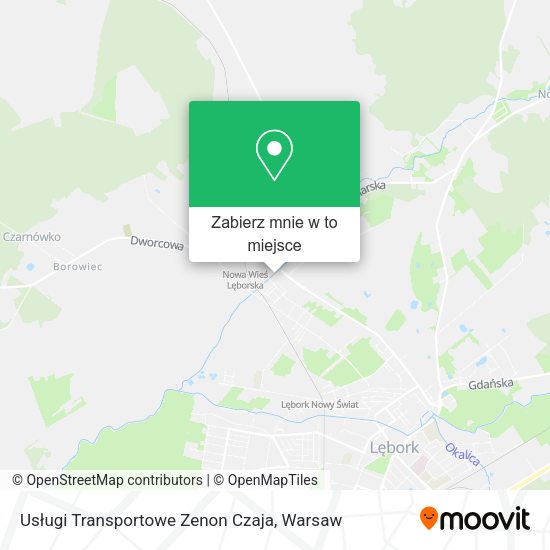 Mapa Usługi Transportowe Zenon Czaja