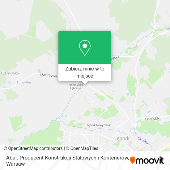 Mapa Abar. Producent Konstrukcji Stalowych i Kontenerów