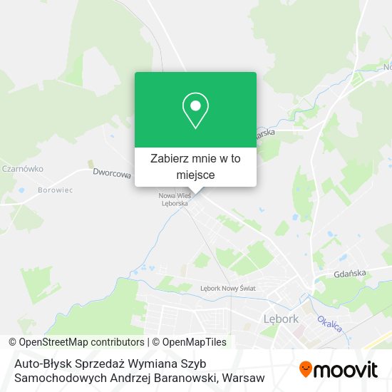 Mapa Auto-Błysk Sprzedaż Wymiana Szyb Samochodowych Andrzej Baranowski