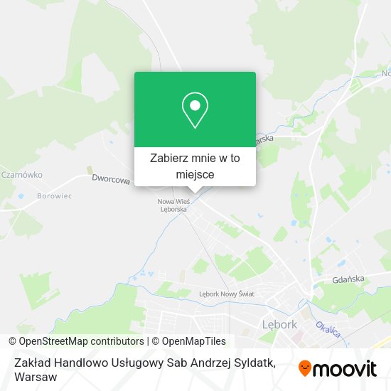 Mapa Zakład Handlowo Usługowy Sab Andrzej Syldatk