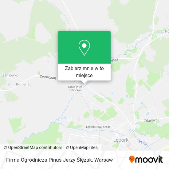 Mapa Firma Ogrodnicza Pinus Jerzy Ślęzak