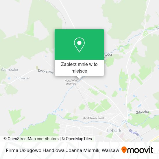 Mapa Firma Usługowo Handlowa Joanna Miernik