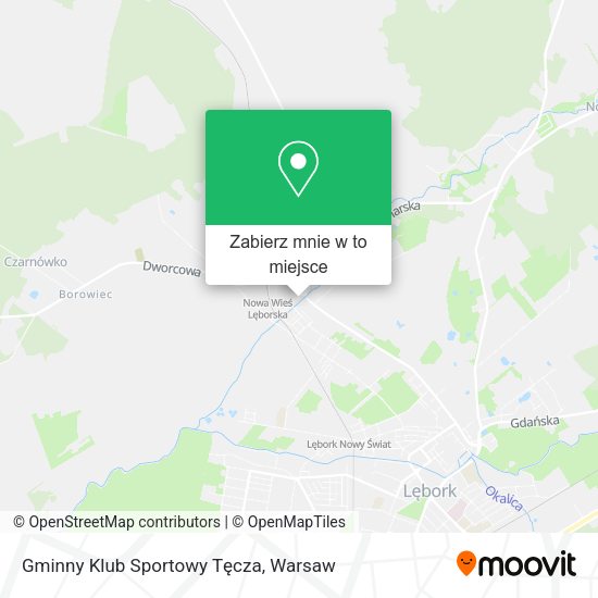 Mapa Gminny Klub Sportowy Tęcza