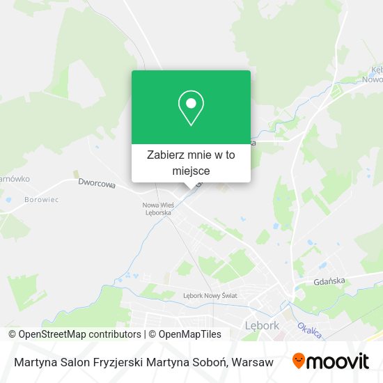 Mapa Martyna Salon Fryzjerski Martyna Soboń