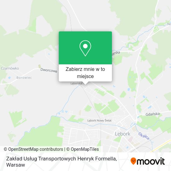 Mapa Zakład Usług Transportowych Henryk Formella