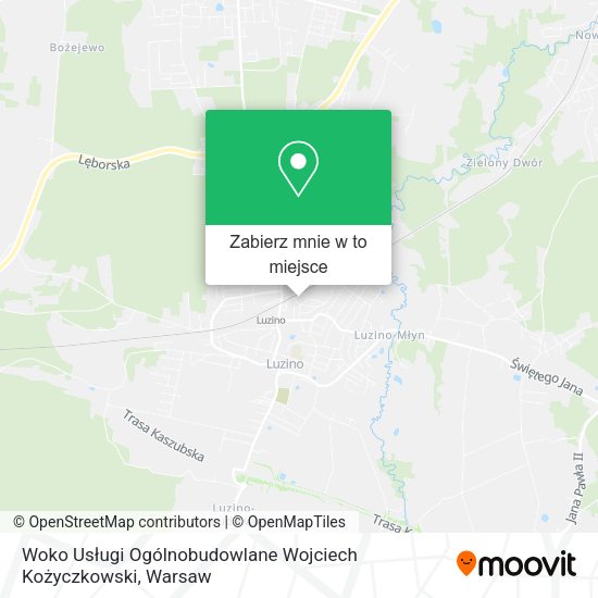 Mapa Woko Usługi Ogólnobudowlane Wojciech Kożyczkowski