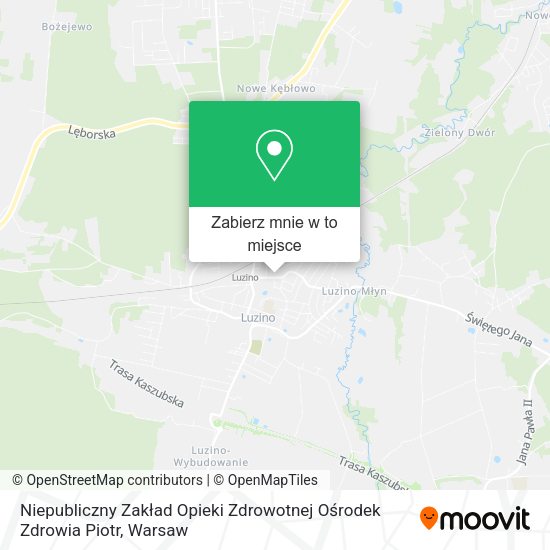 Mapa Niepubliczny Zakład Opieki Zdrowotnej Ośrodek Zdrowia Piotr