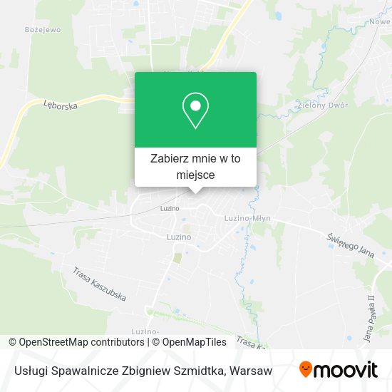 Mapa Usługi Spawalnicze Zbigniew Szmidtka