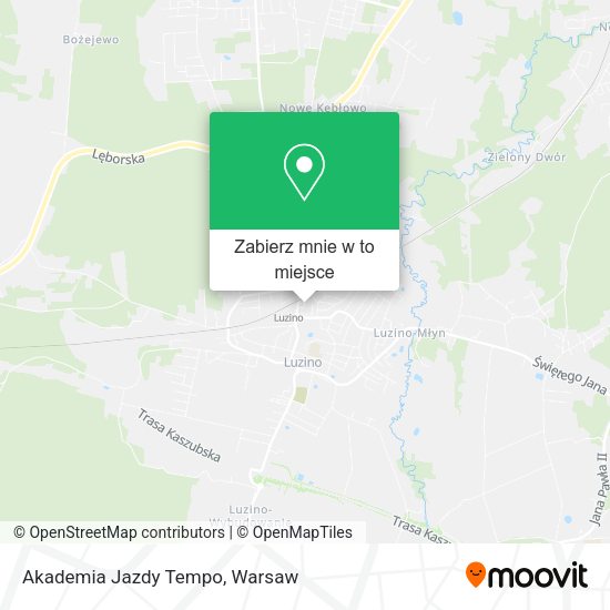 Mapa Akademia Jazdy Tempo