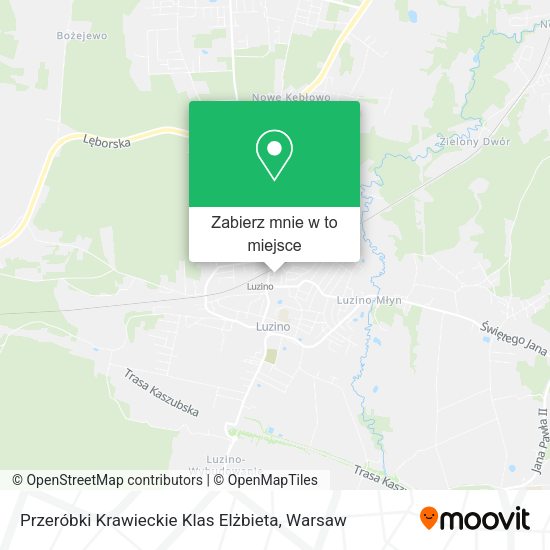 Mapa Przeróbki Krawieckie Klas Elżbieta