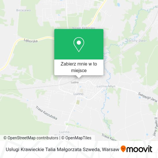 Mapa Usługi Krawieckie Talia Małgorzata Szweda