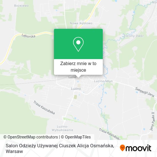 Mapa Salon Odzieży Używanej Ciuszek Alicja Osmańska