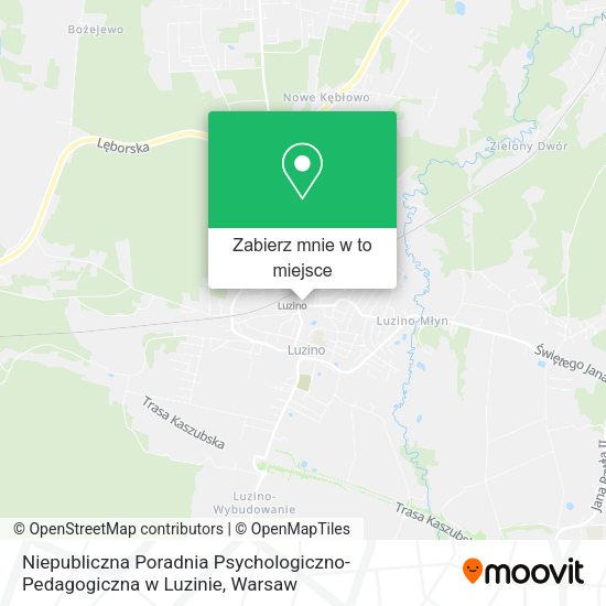 Mapa Niepubliczna Poradnia Psychologiczno-Pedagogiczna w Luzinie