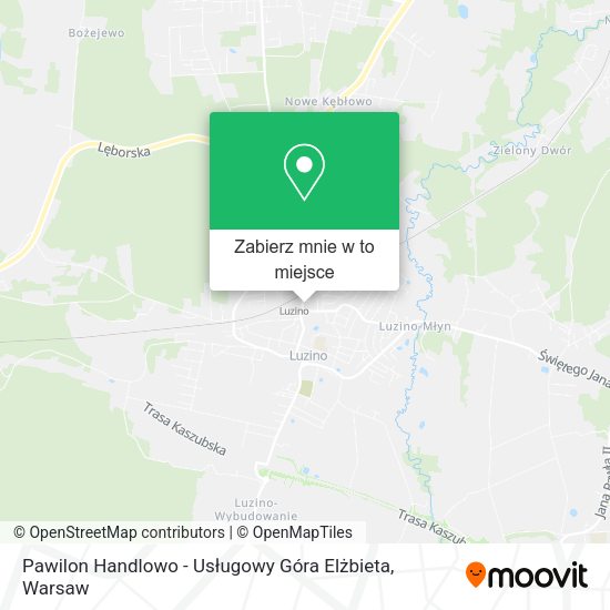 Mapa Pawilon Handlowo - Usługowy Góra Elżbieta