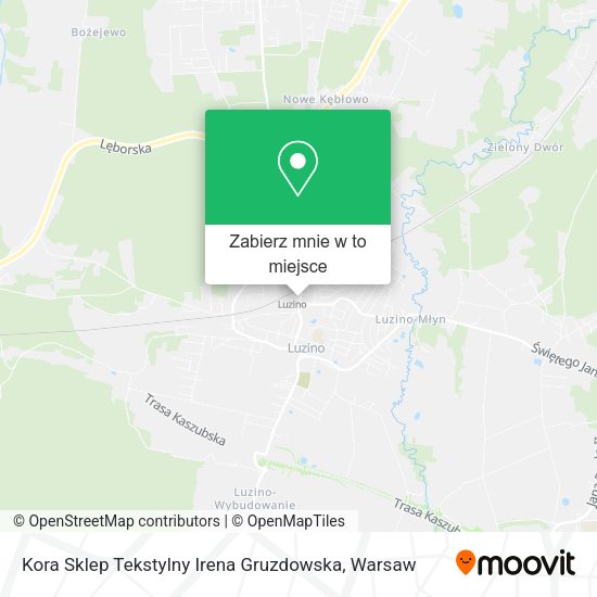 Mapa Kora Sklep Tekstylny Irena Gruzdowska