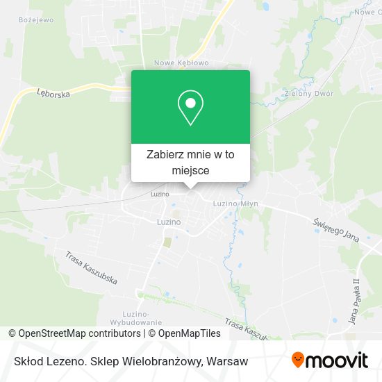 Mapa Skłod Lezeno. Sklep Wielobranżowy