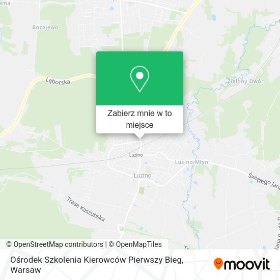 Mapa Ośrodek Szkolenia Kierowców Pierwszy Bieg