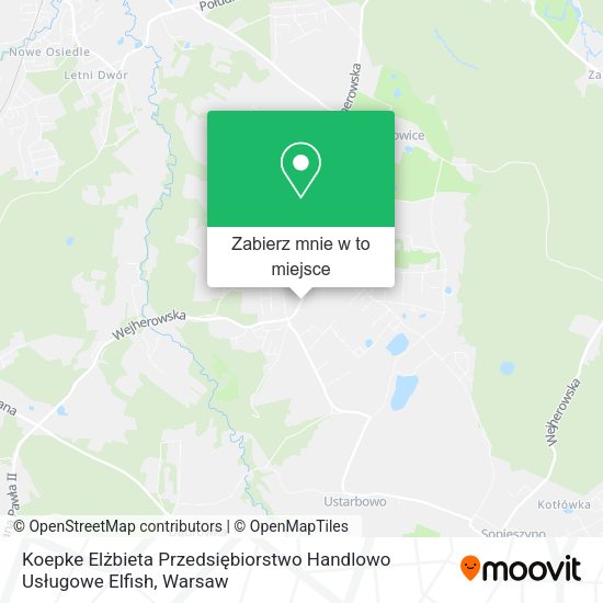 Mapa Koepke Elżbieta Przedsiębiorstwo Handlowo Usługowe Elfish