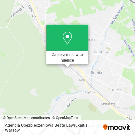 Mapa Agencja Ubezpieczeniowa Beata Ławrukajtis