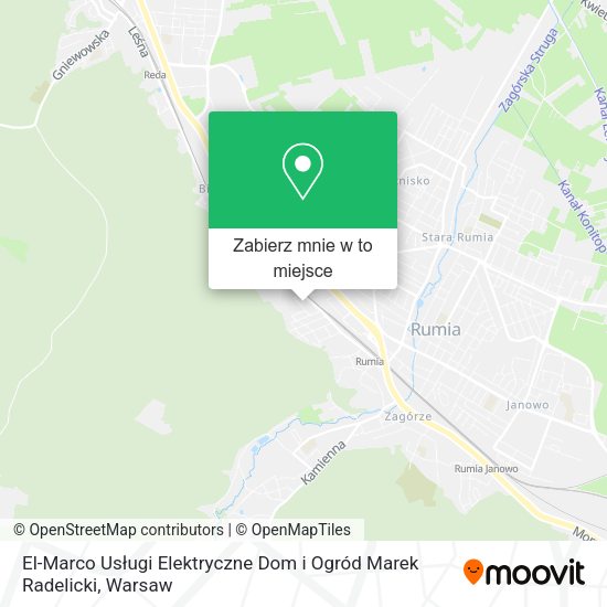 Mapa El-Marco Usługi Elektryczne Dom i Ogród Marek Radelicki