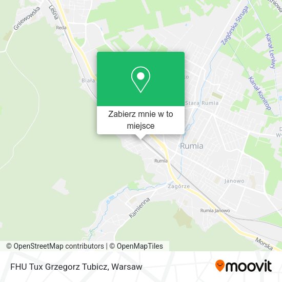 Mapa FHU Tux Grzegorz Tubicz