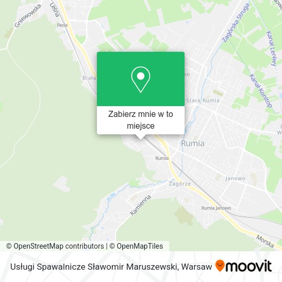 Mapa Usługi Spawalnicze Sławomir Maruszewski