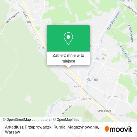 Mapa Arkadiusz Przeprowadzki Rumia, Magazynowanie