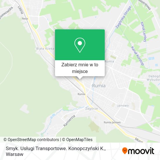 Mapa Smyk. Usługi Transportowe. Konopczyński K.