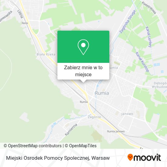 Mapa Miejski Osrodek Pomocy Spolecznej