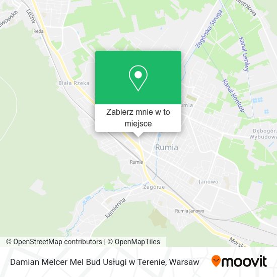 Mapa Damian Melcer Mel Bud Usługi w Terenie