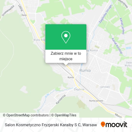 Mapa Salon Kosmetyczno Fryzjerski Karaiby S C