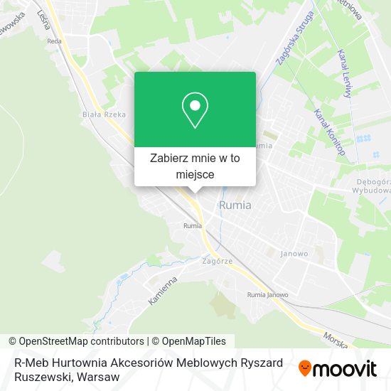 Mapa R-Meb Hurtownia Akcesoriów Meblowych Ryszard Ruszewski