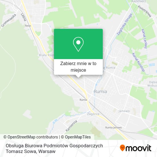 Mapa Obsługa Biurowa Podmiotów Gospodarczych Tomasz Sowa