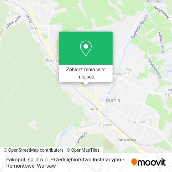 Mapa Fakopol. sp. z o.o. Przedsiębiorstwo Instalacyjno - Remontowe