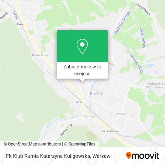 Mapa Fit Klub Rumia Katarzyna Kuligowska