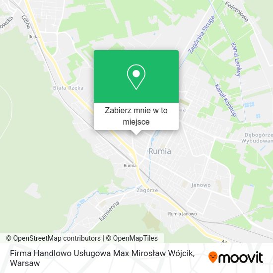 Mapa Firma Handlowo Usługowa Max Mirosław Wójcik