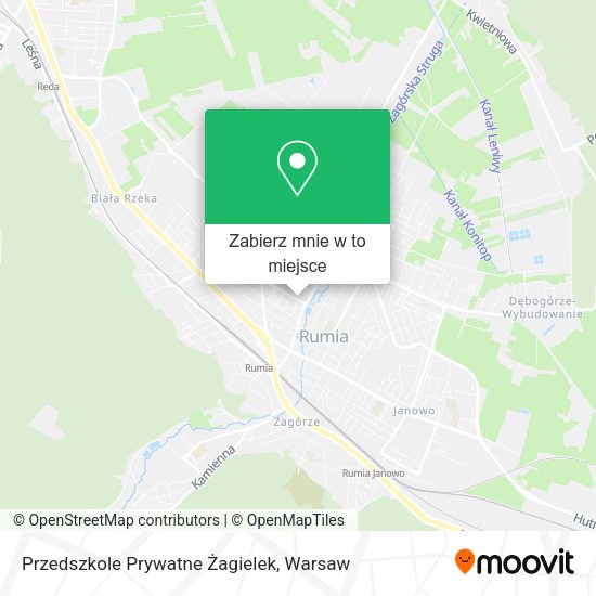 Mapa Przedszkole Prywatne Żagielek