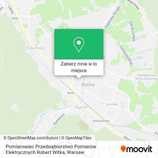 Mapa Pomiarowiec Przedsiębiorstwo Pomiarów Elektrycznych Robert Witka