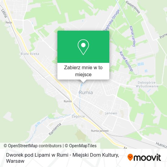 Mapa Dworek pod Lipami w Rumi - Miejski Dom Kultury