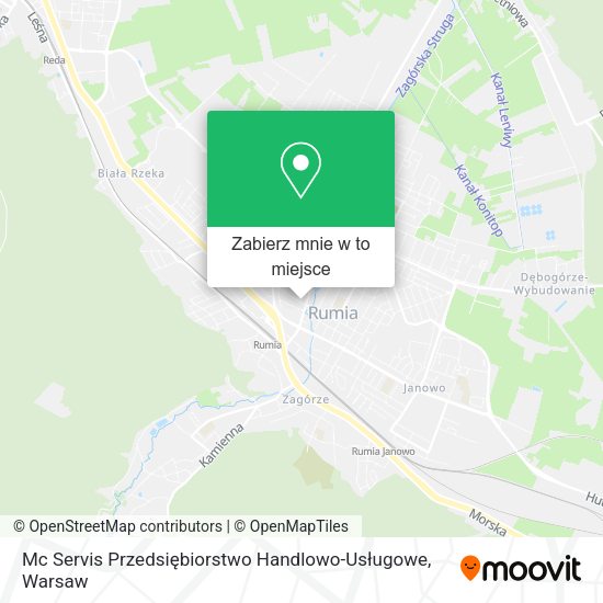 Mapa Mc Servis Przedsiębiorstwo Handlowo-Usługowe