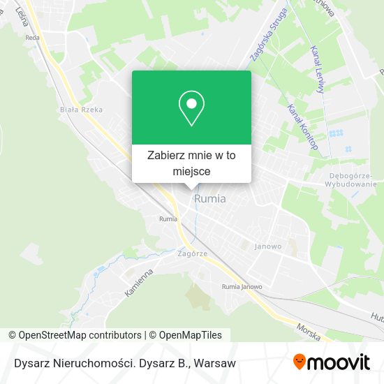 Mapa Dysarz Nieruchomości. Dysarz B.