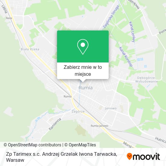 Mapa Zp Tarimex s.c. Andrzej Grzelak Iwona Tarwacka