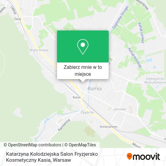 Mapa Katarzyna Kolodziejska Salon Fryzjersko Kosmetyczny Kasia