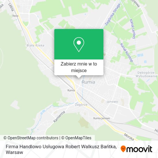 Mapa Firma Handlowo Usługowa Robert Walkusz Bańtka